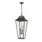 Z-Lite Gannon 5 Light Outdoor Chain Mount Ceiling Fixture, 16in. W x 35.75in. H, Black 5008CHXXL-BK - alternate 1